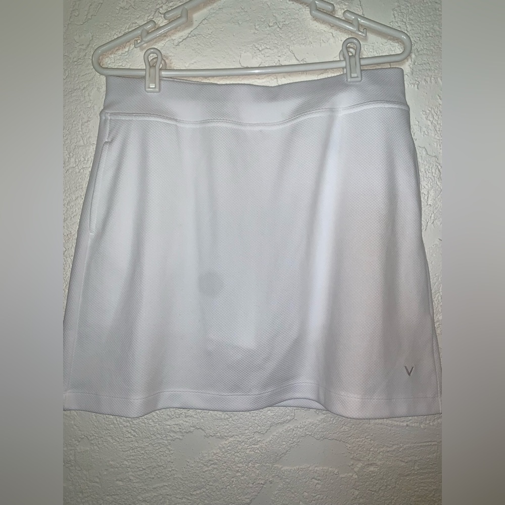 Callaway Opti Dri Golf Skirt Skort White Size Large